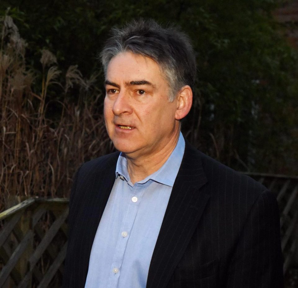  Christopher Burrows, pictured, refused to comment about his business partner Steele