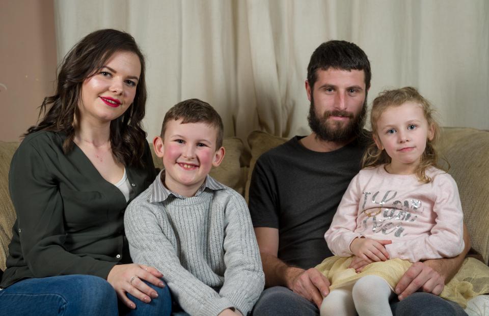  She said the hardest thing about her treatment was being separated from her husband Matt and two kids, Louis and Imogen