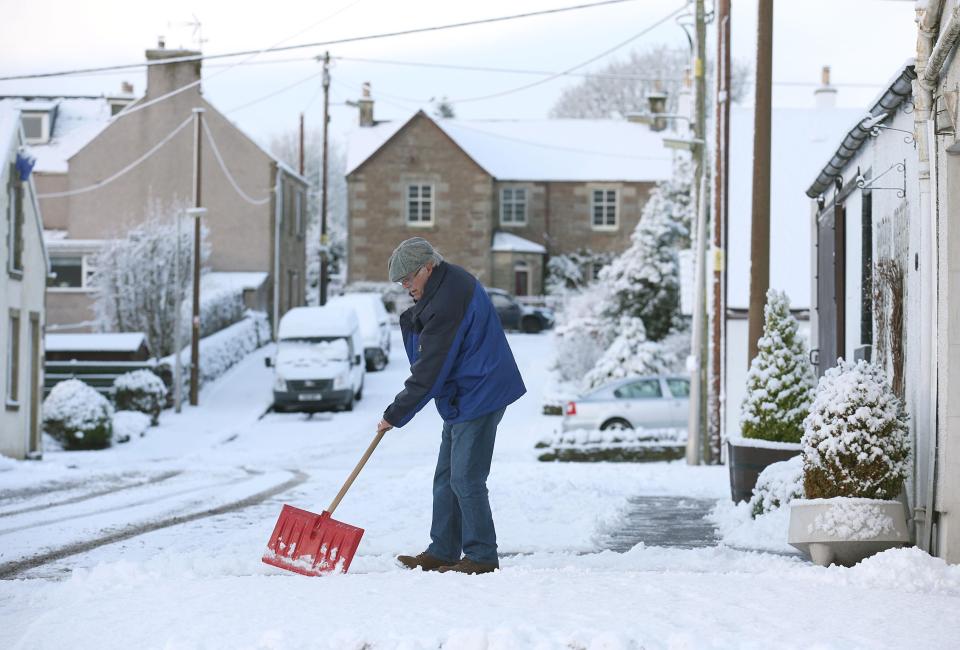 Heavy blizzards have already put towns including Stirling in Scotland on lockdown