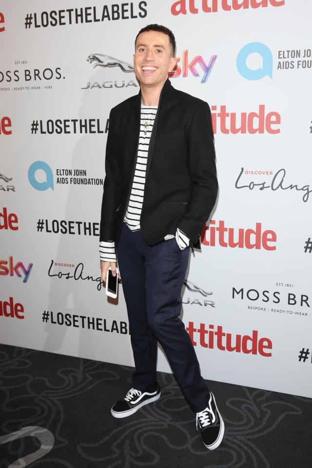  Nick clearly likes to stick to the same footwear whatever the outfit