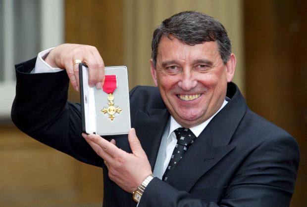 Graham Taylor was awarded an OBE for his services to football