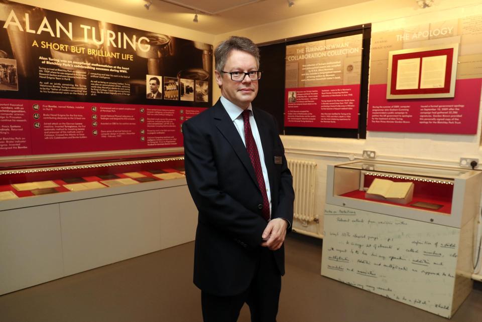  Alan's grandson, Dermot, at Bletchley Park