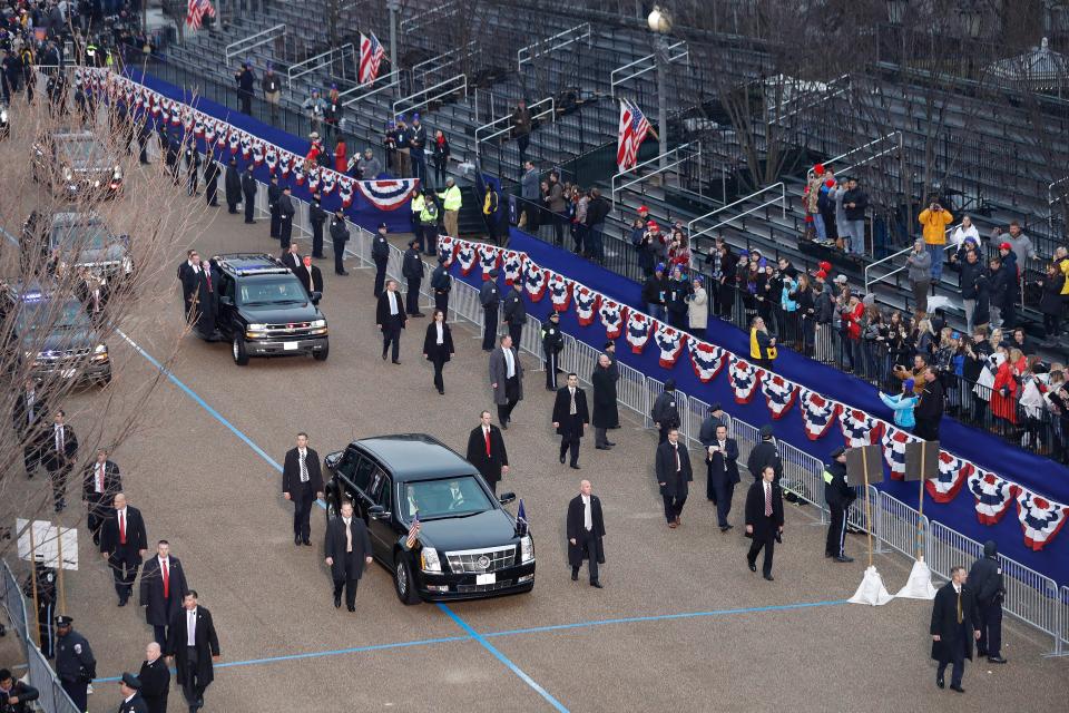 President Trump limo 