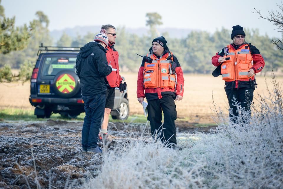 Suffolks Lowlands Rescue also assisted in searching the five-square miles of woodland