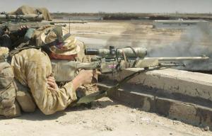 SAS sniper kills THREE ISIS terrorists with a single shot as fanatics were about to gun down women and kids