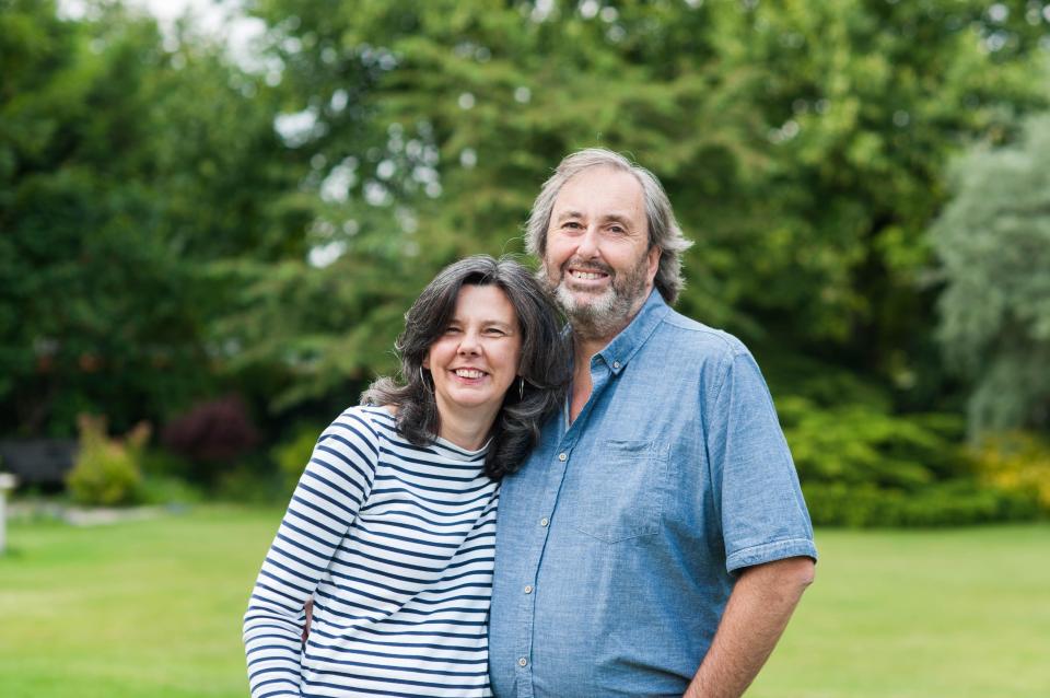 Helen and her husband-to-be Ian before she was murdered last year