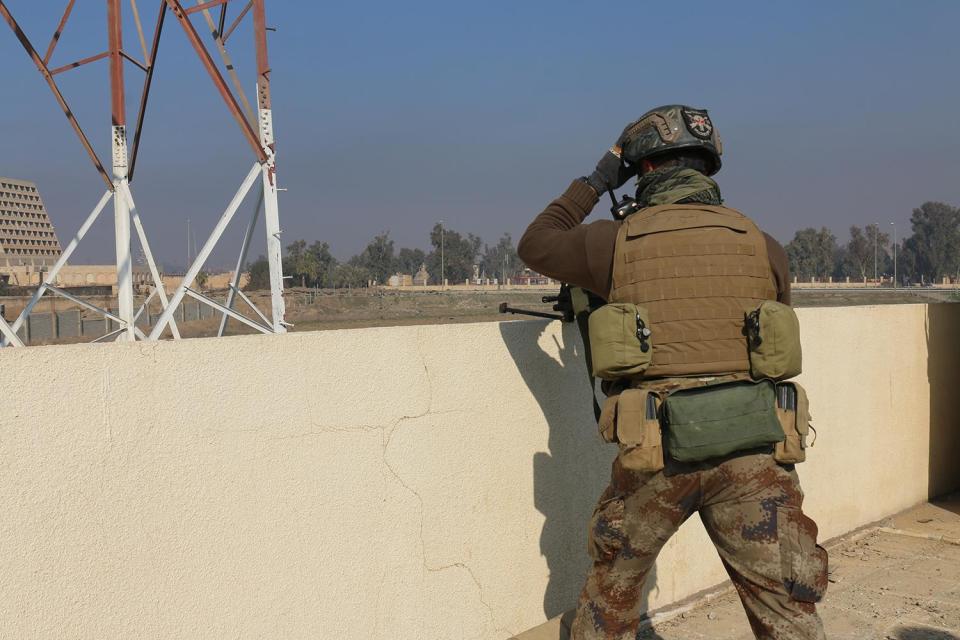 The eastern half of the city has now been largely reclaimed by government forces