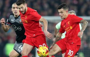 Philippe Coutinho and Adam Lallana in action against Southampton