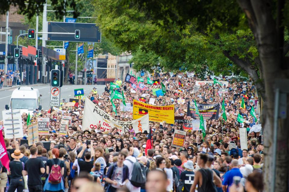 Tens of thousands took part in the protests across Australia