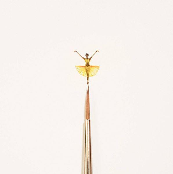 Another miniature sketch, this time of a ballerina 