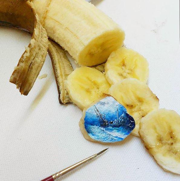 Going Bananas . . . Micro pic on a banana chip