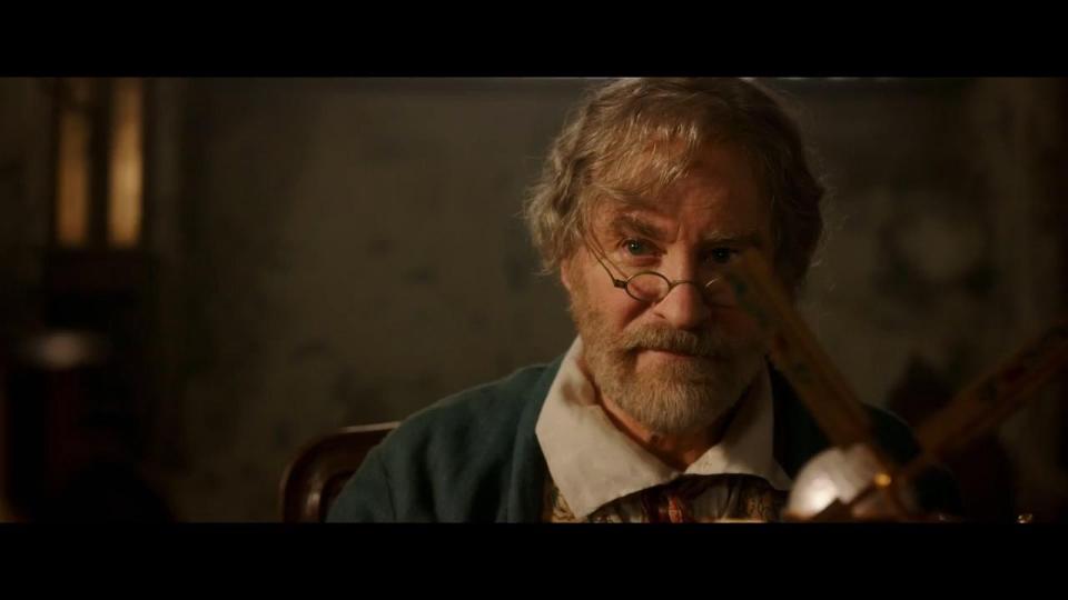 Kevin Kline stars as Belle's father Maurice