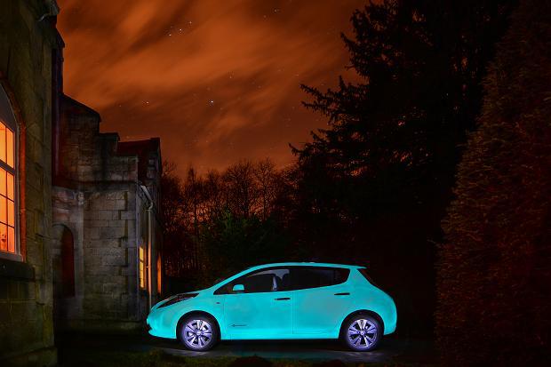  Standing out... The paint absorbs UV rays during the day and then glows at night