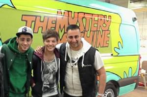 Star clients ... Yianni with 1D's Zayn and Louis