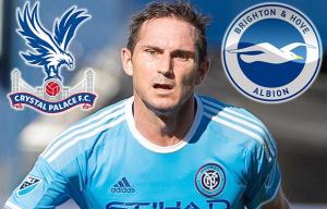 Crystal Palace and Brighton favourites to sign Chelsea and England legend Frank Lampard