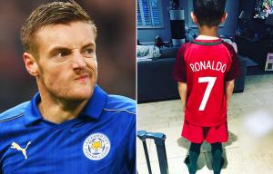 Jamie Vardy's stepson has a favourite shirt - and it's not Leicester City's
