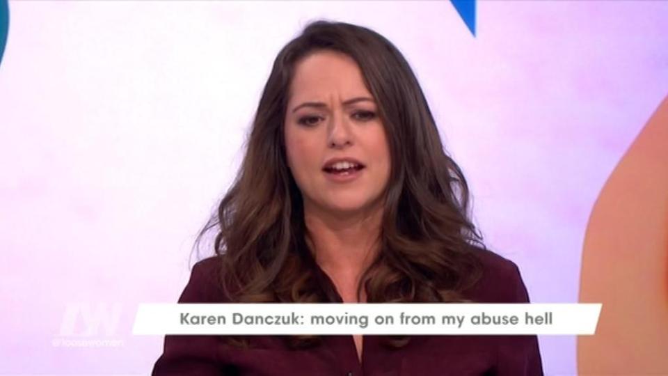 Karem Danczuk appeared on Loose Women on Wednesday afternoon