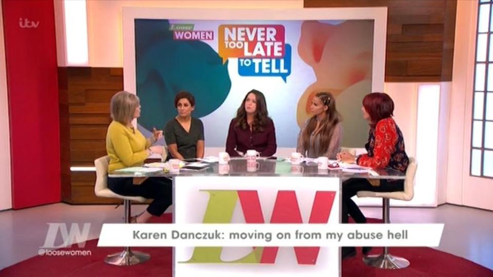 She appeared as part of ITV's 'Never too late to tell' campaign over sexual abuse