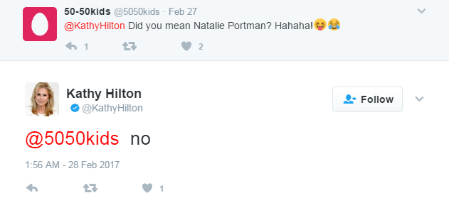 She told confused fans that she didn't mean Natalie Portman