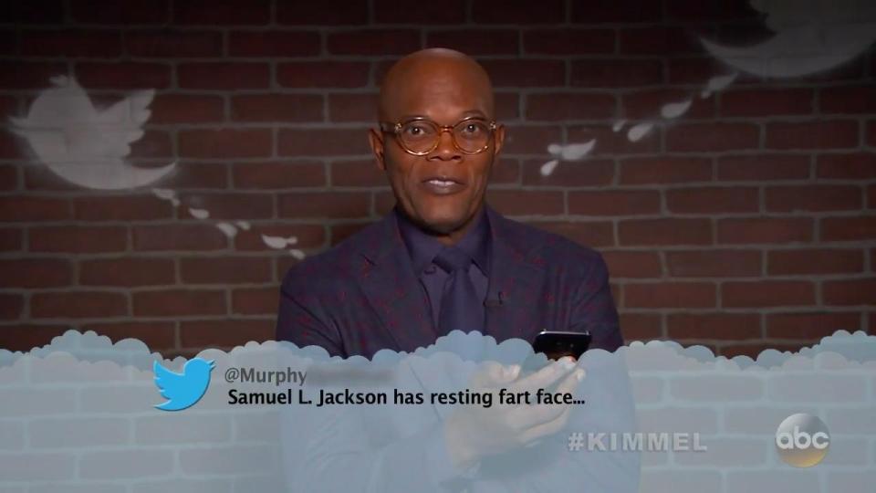  Samuel L Jackson proudly declared he had 'resting fart face