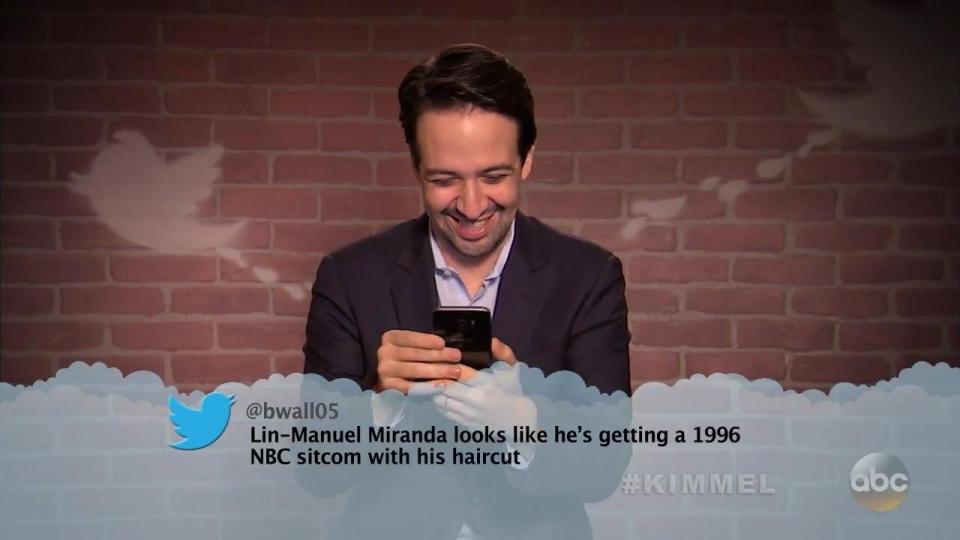  Lin-Manuel Miranda giggled over criticism of his haircut