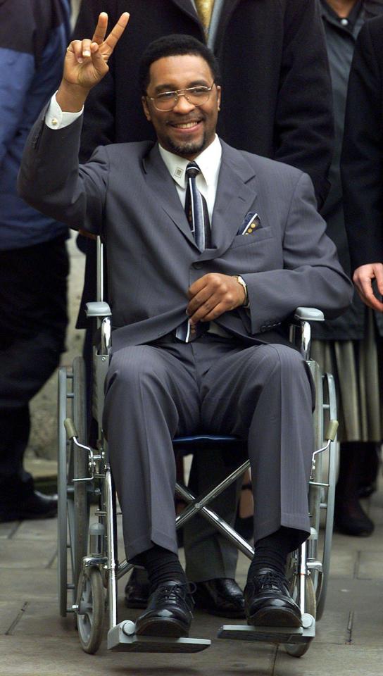 Watson pictured in 2000, nine years after he suffered a brain injury in a world title bout