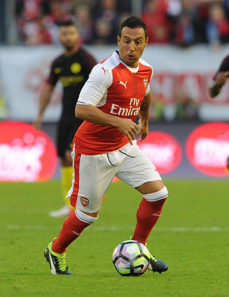 Cazorla is now back on crutches following his third op in Sweden