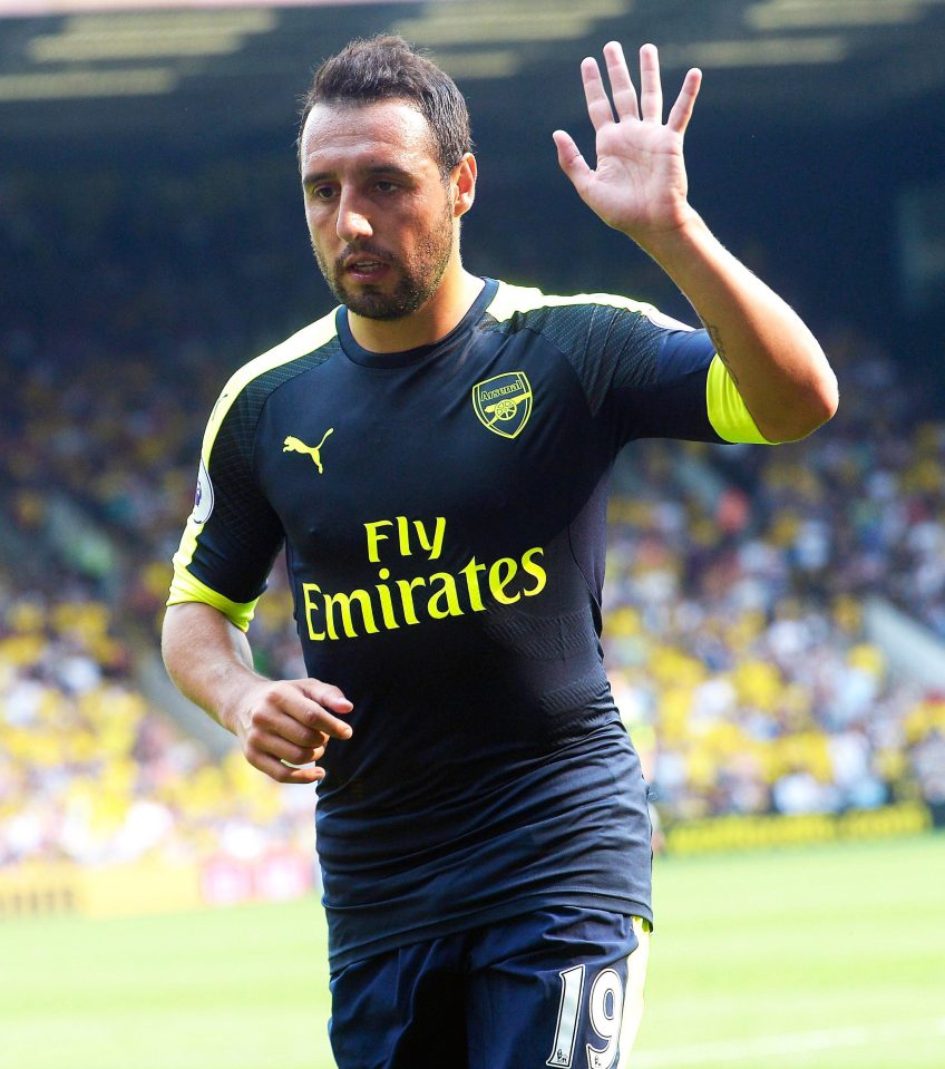 Santi Cazorla has waved goodbye to his hopes of playing again for Arsenal this season