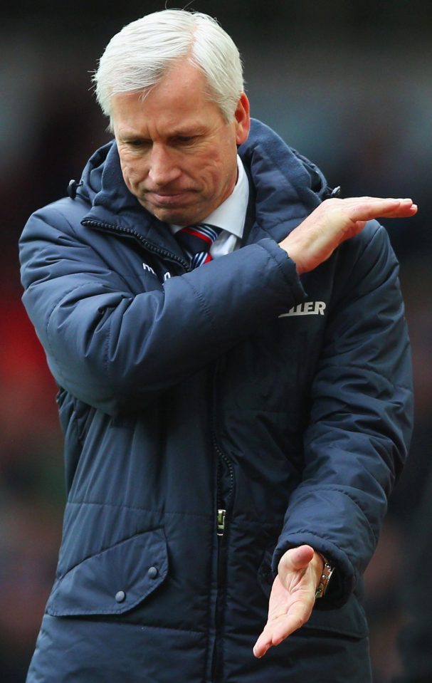 Alan Pardew...sacked in December by Crystal Palace
