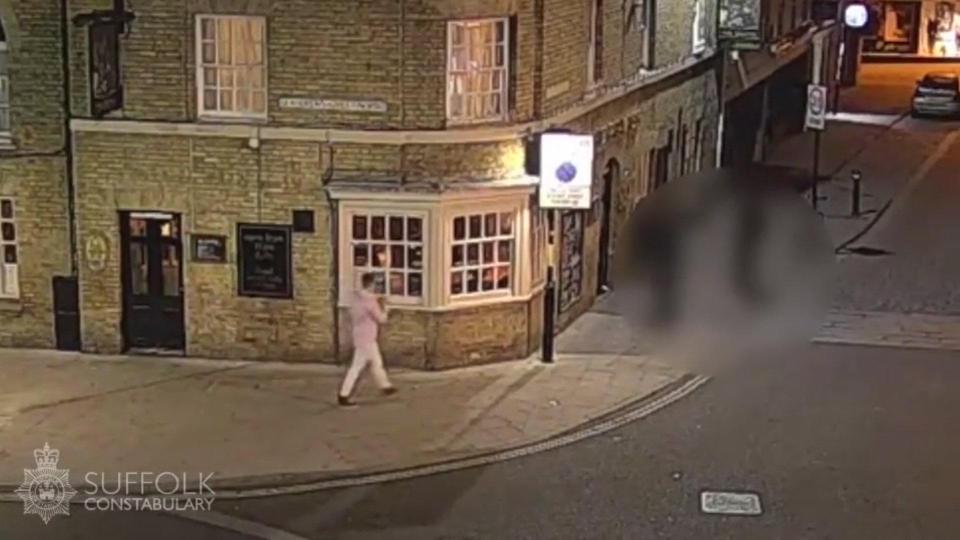 Corrie was last seen on CCTV in Bury St Edmunds town centre after a night out with pals 
