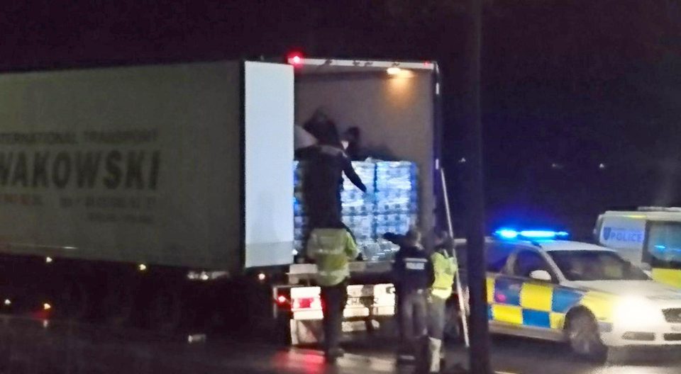 One of the suspected illegal migrants phoned 999 to alert police 