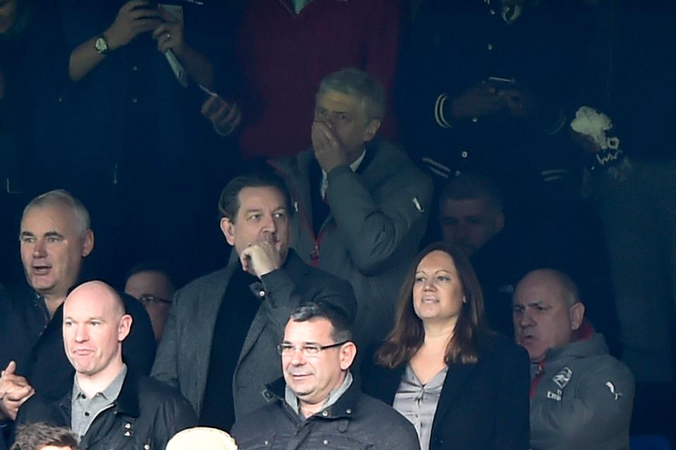 Arsene Wenger was in the stands, serving his touchline ban, for the Chelsea game