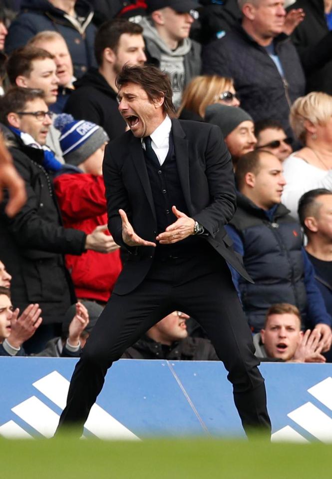 Antonio Conte was in typically emotional mood for the Gunners clash