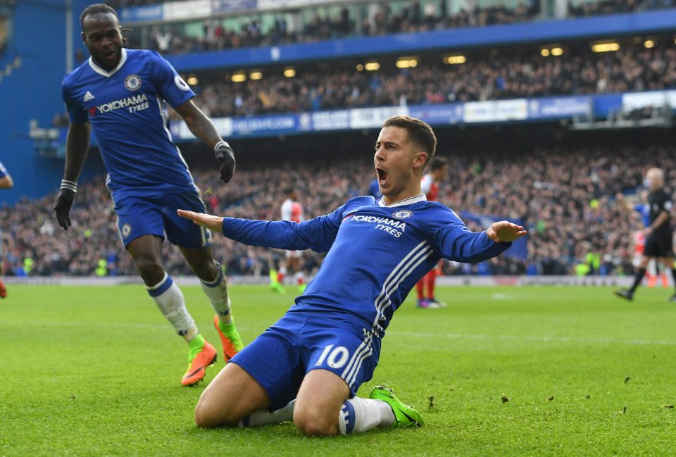 Eden Hazard netted a contender for goal of the season to kill off Arsenal