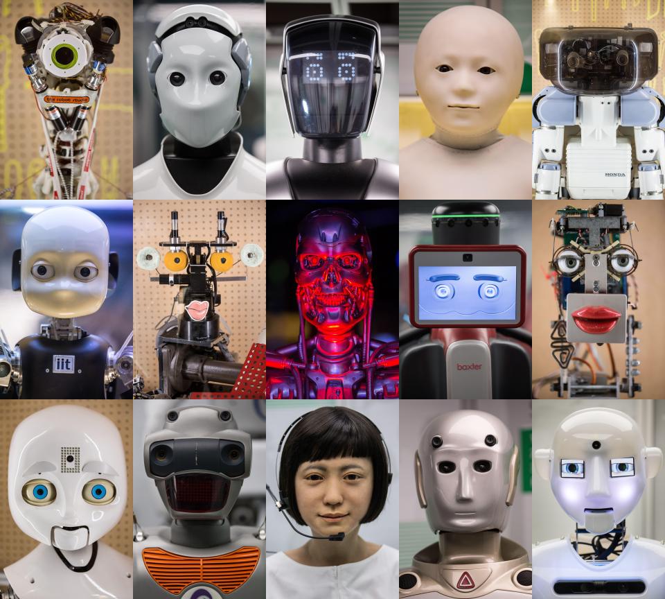  A selection of the robots on display at the Science Museum