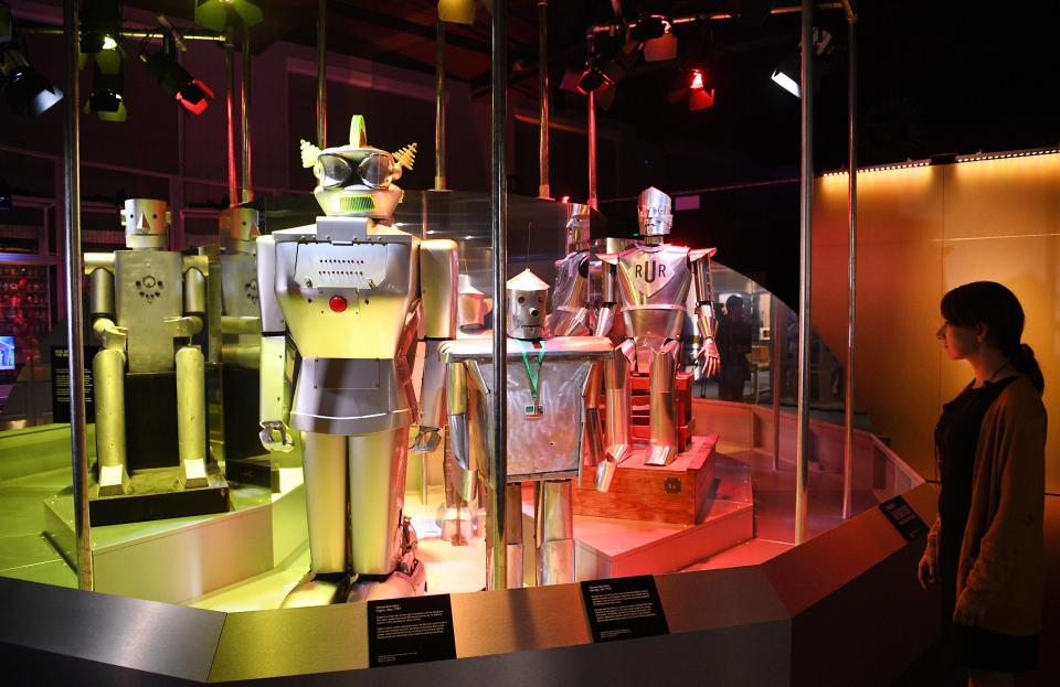  A selection of retro-looking robots from times gone by