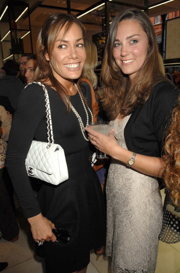 Pictured with a young Duchess of Cambridge in 2007