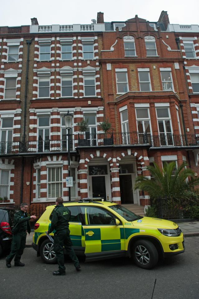 She was discovered at her London flat five days after builders heard a loud crash