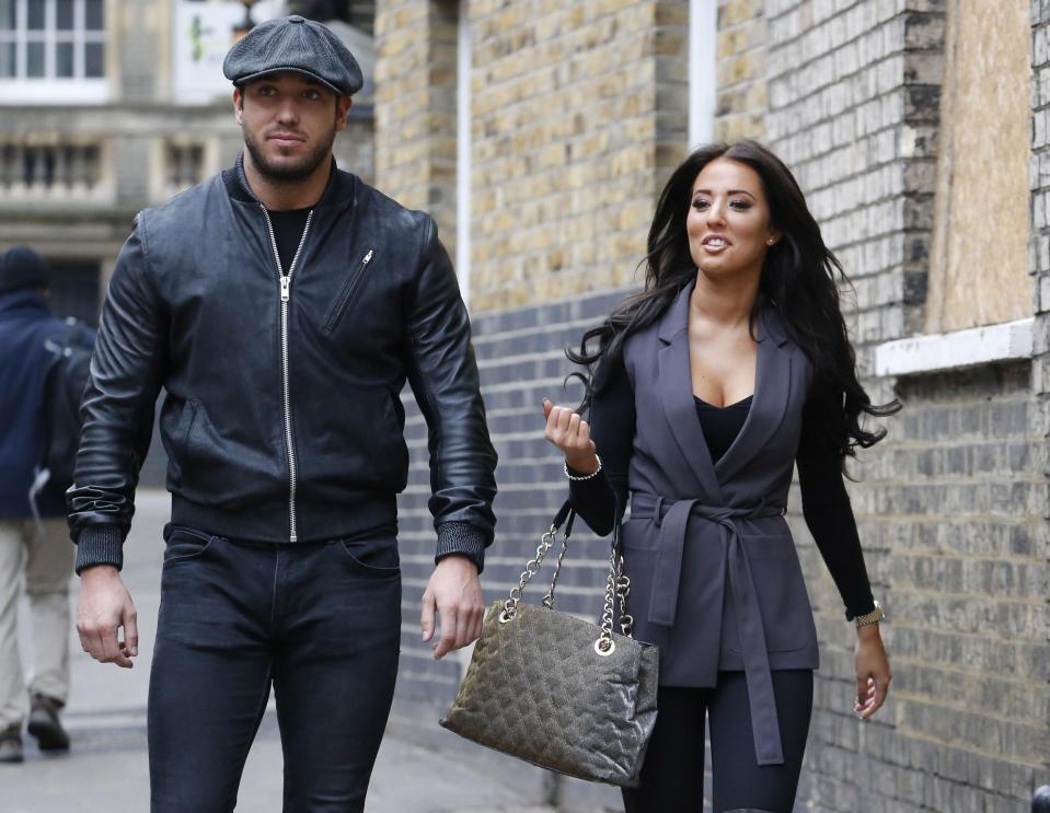 James Lock was snapped with new girlfriend Yasmin on their way to Towie filming in Essex