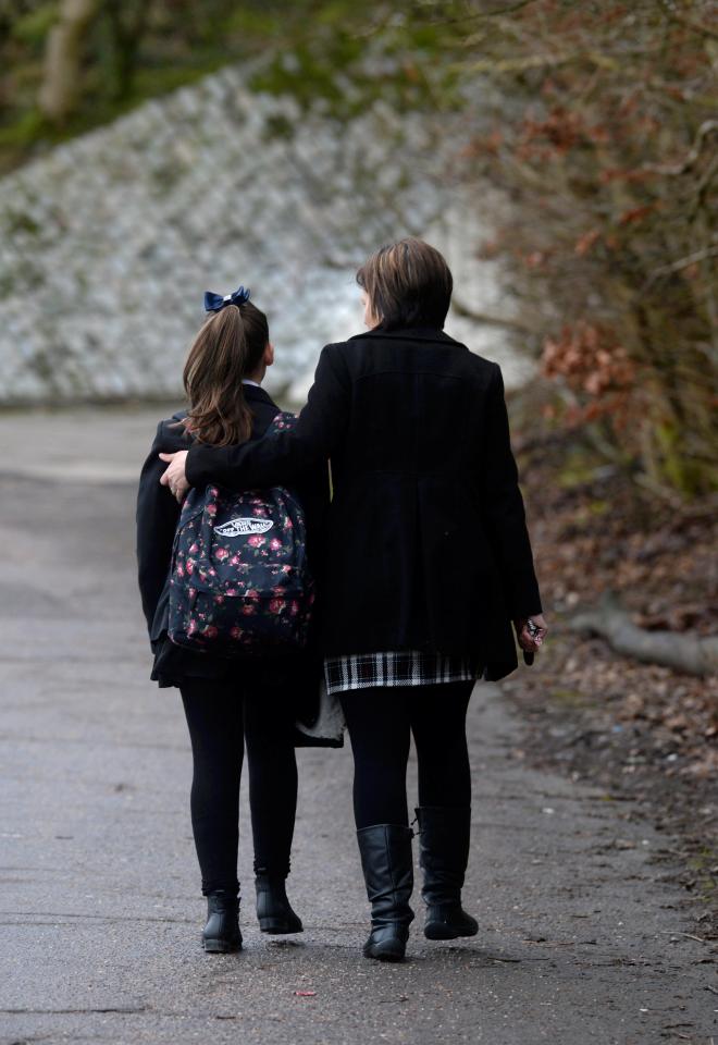  Horrified students watched as the bus plunged into the ditch during rush-hour this morning just yards from the school