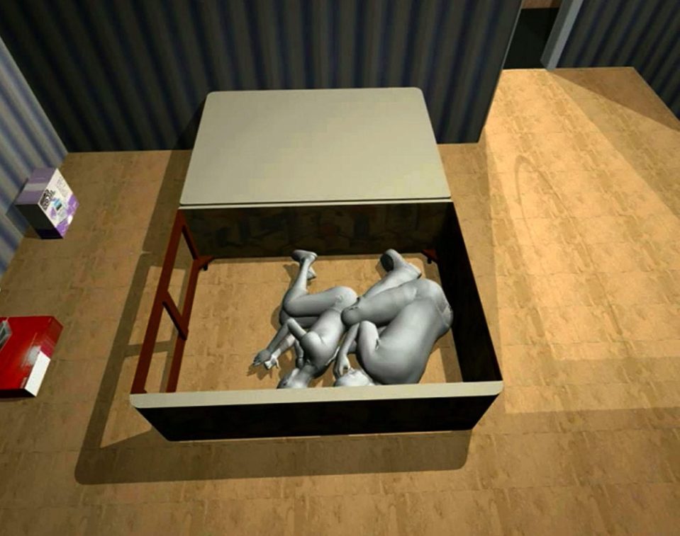 She told him Michael was under the bed with her
