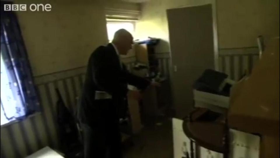 The policeman said the voice was coming from within the bed itself