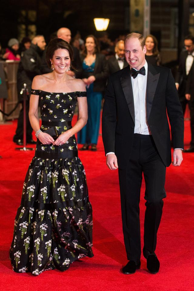 Kate and Will were all smiles as they walked the red carpet
