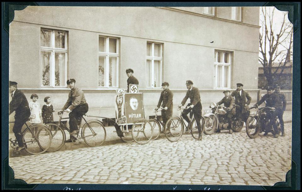 SS members on a cycle ride spreading propaganda. The album is expected to sell for £1,500