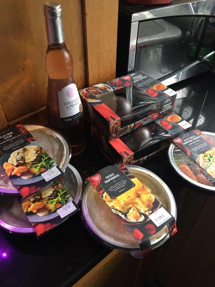  The couple wanted to buy the meal deal as a treat for Valentine’s Day