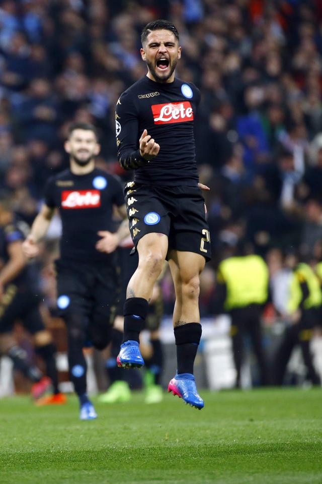  Lorenzo Insigne gave Napoli the lead from 35 yards out
