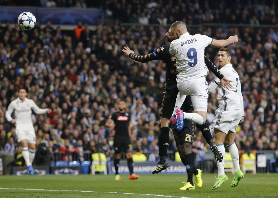  Karim Benzema nodded Real Madrid level ten minutes after going behind