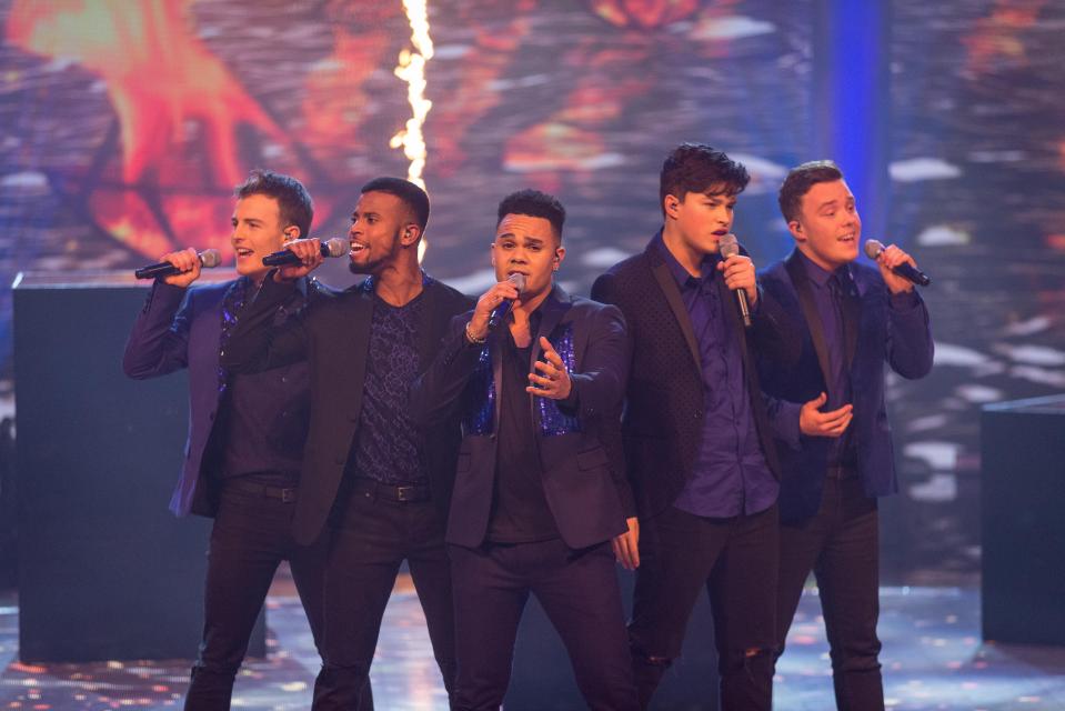  Nightfall (left to right) Danny Colligan, Julius Wright, Jason Brock, Huw Roberts and Bradley Johnson