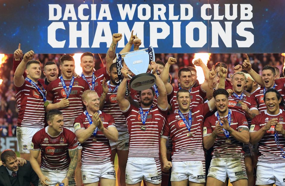 Wigan Warriors are current World Club champions after winning Super League last year