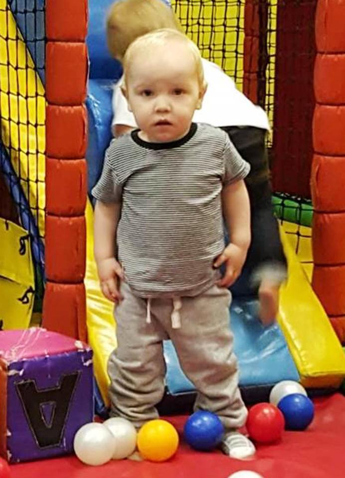18-month-old Harry Studley was shot in the head with an air gun